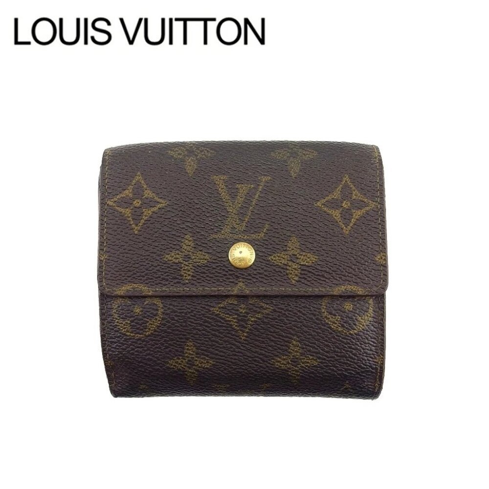 LOUIS VUITTON Bifold Wallet Brown beige Women M61652 Authentic secondhand